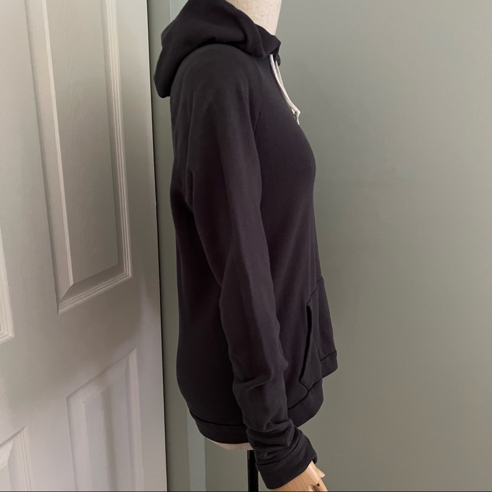 Obey Well Worn Thrashed Thumb Hole Navy Anchor Hoodie Size M - Picture 7 of 16